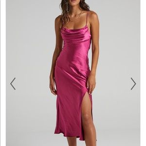 Showpo fushia midi dress